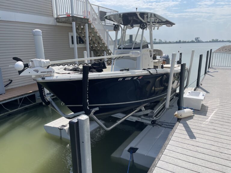 boat lift installation